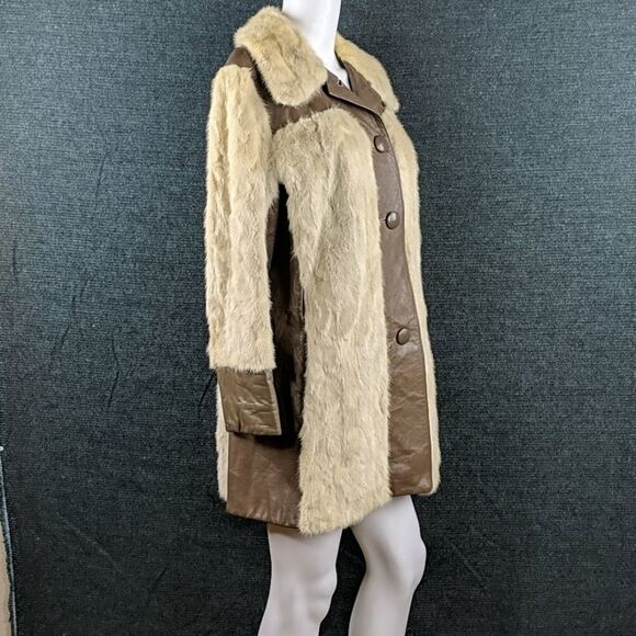 Vintage Jackets & Blazers - Vintage 60's Mink & Leather Coat by Sam Bifano Furs